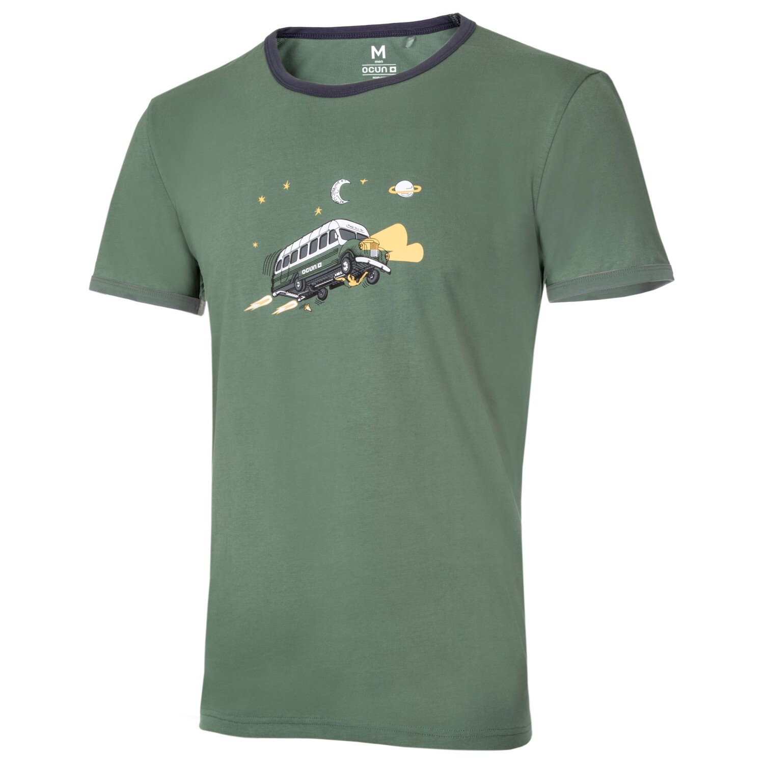 

Футболка Ocun Classic T Organic Magic Bus, цвет Green Duck