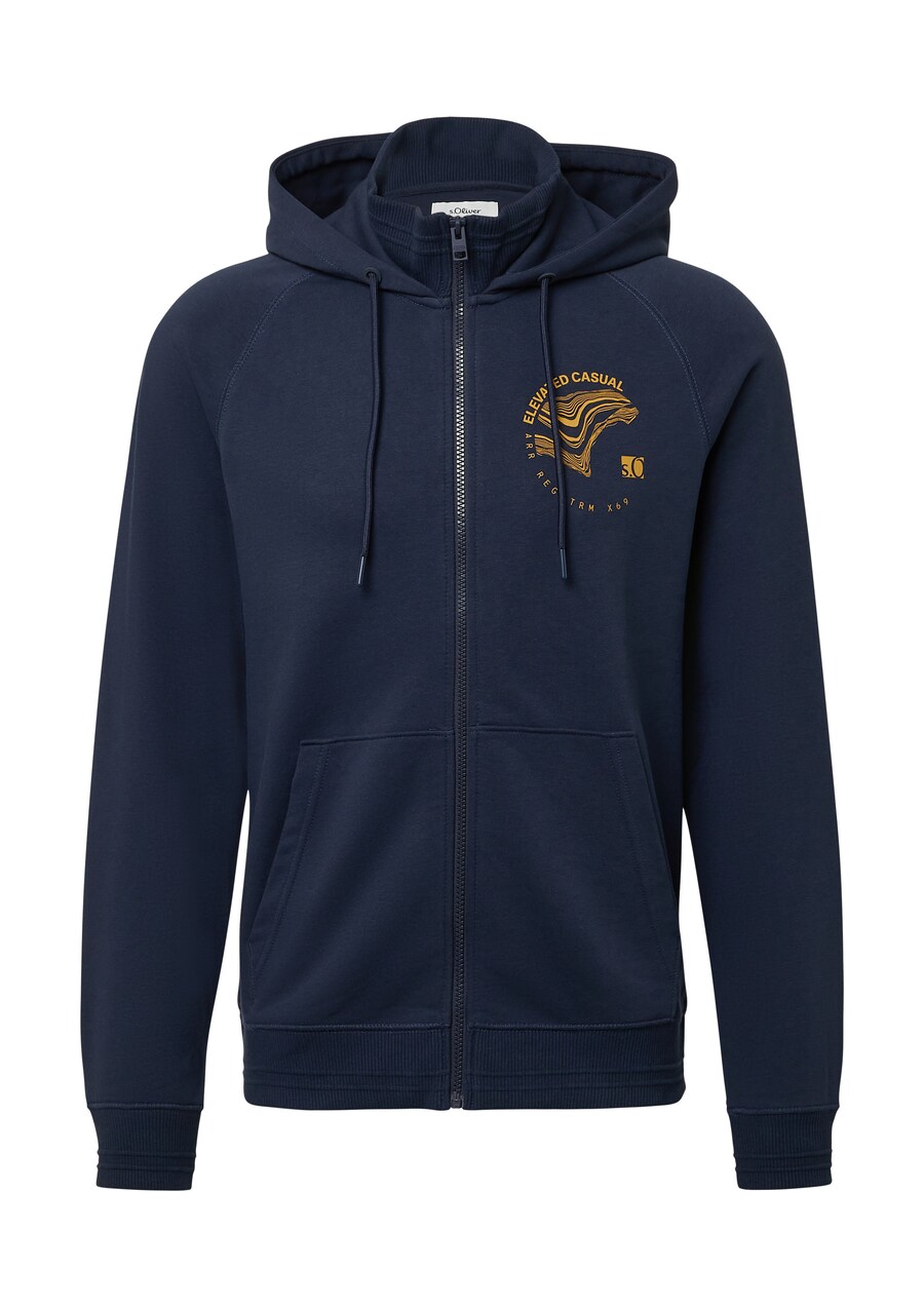 

Толстовка с капюшоном на молнии s.Oliver, синий