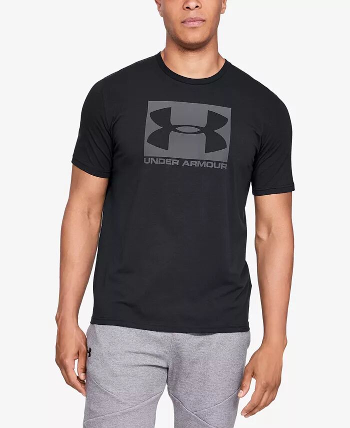 

Мужская футболка в спортивном стиле с короткими рукавами Under Armour, черный