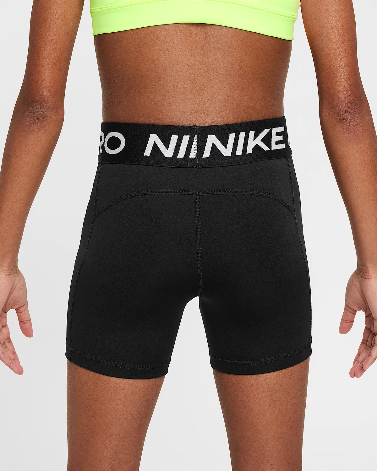 Детские шорты Dri-FIT Nike Pro Leak Protection для девочек, Black/White — фото 3