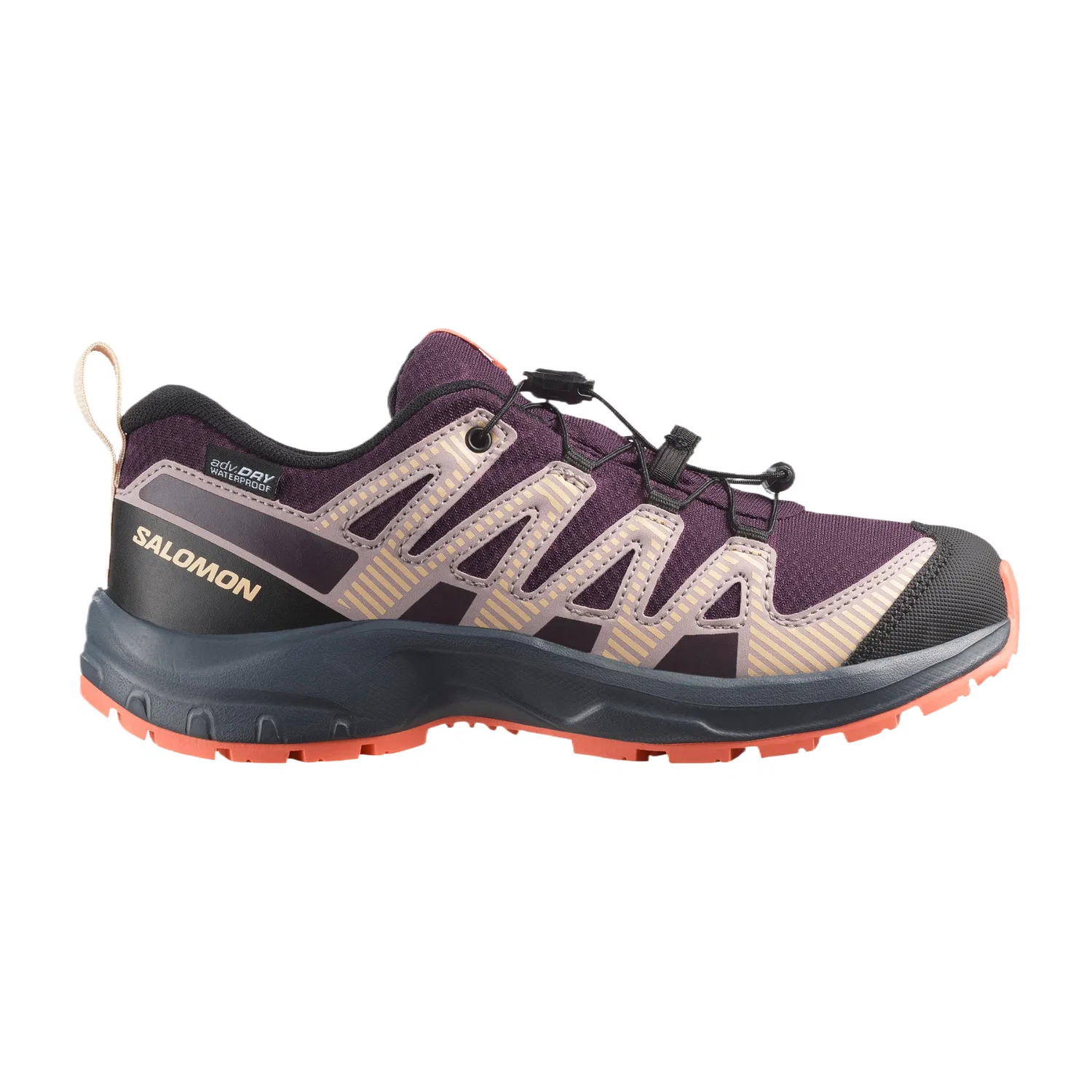 Детские кроссовки для активного отдыха Salomon XA PRO V8 черные — фото 2