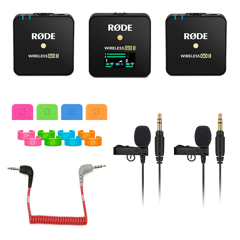 

Беспроводная микрофонная система RODE WIGO II, (2) Lav GO, SC7, Colors2, Cloth