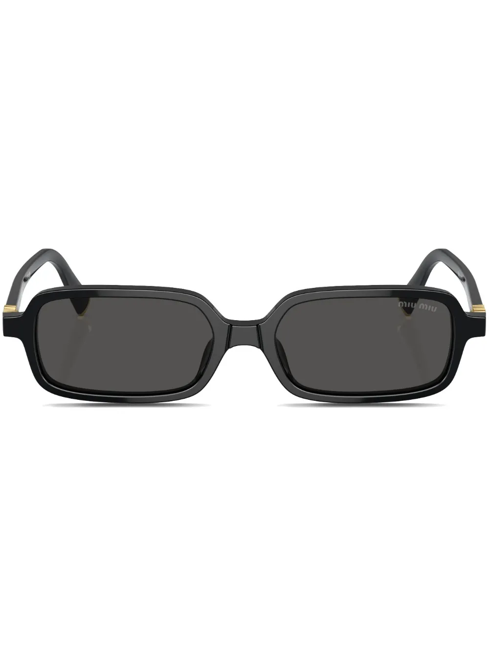 

Солнцезащитные очки в прямоугольной оправе Miu Miu Eyewear, черный