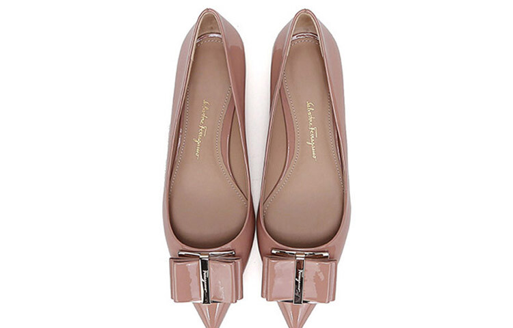 Туфли женские Ferragamo низкие, розовый — фото 4