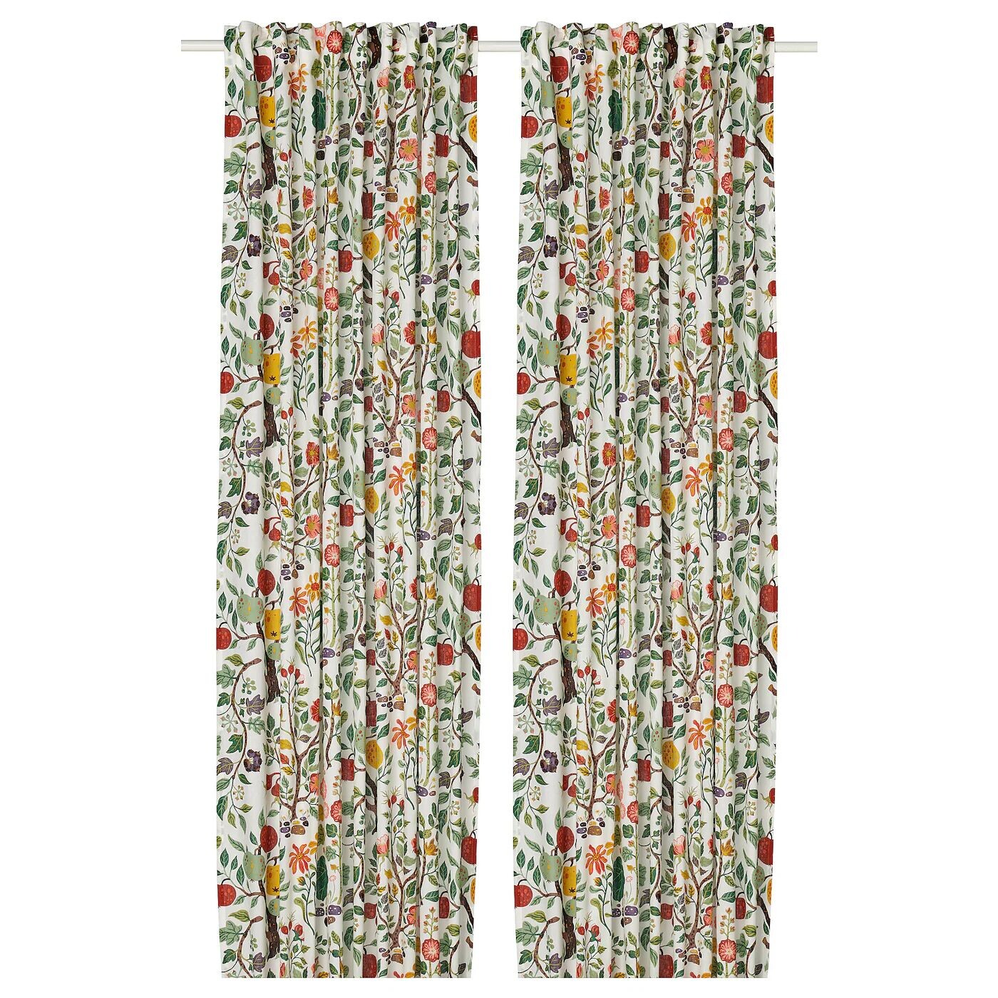 

2 шторных полотна, мультиколор, 145х300 см, VILDPERSILJA IKEA