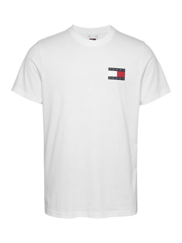 

Приталенная футболка с логотипом с коротким рукавом Tommy Hilfiger, белый