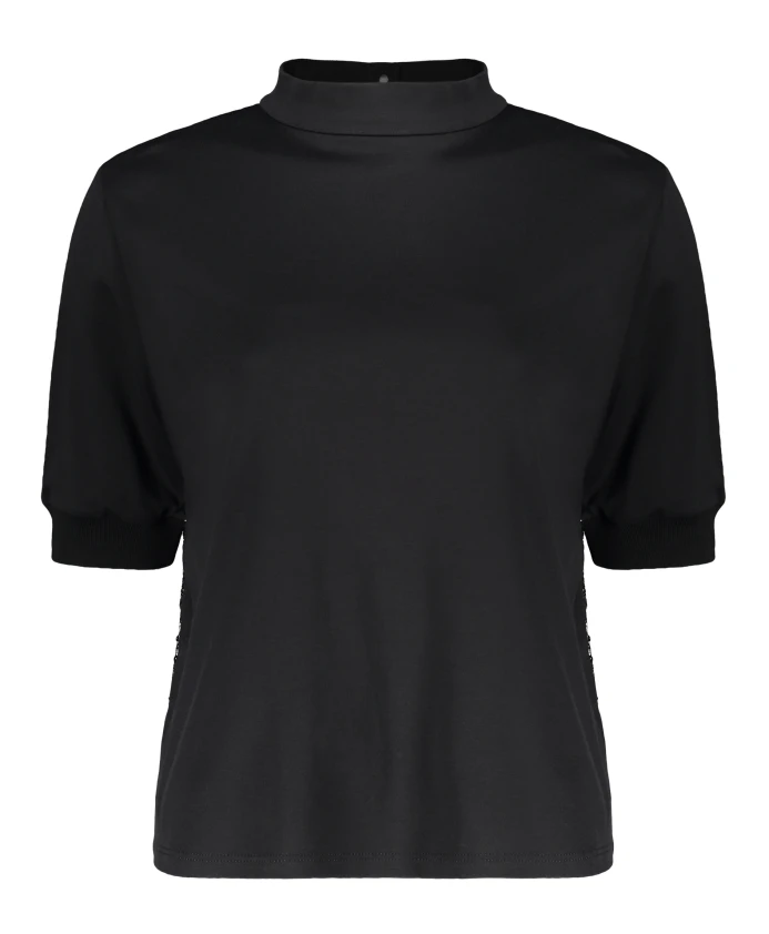 

Блузка с воротником и короткими рукавами Herno, черный