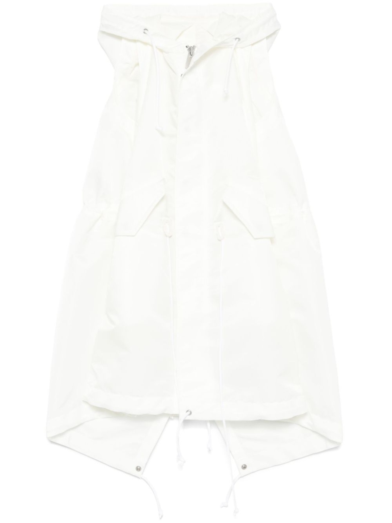

Sacai платье с капюшоном, белый