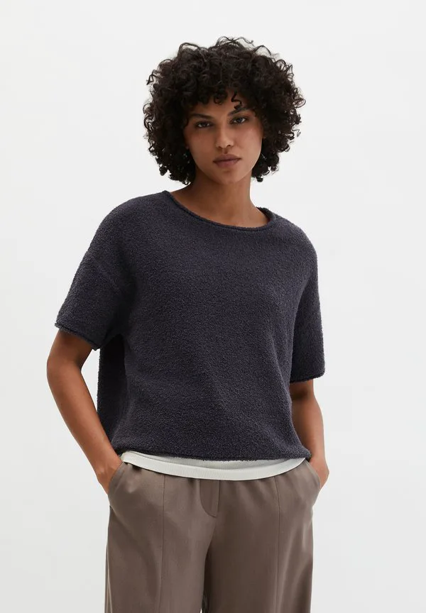 

Базовая футболка bouclégarn Marc O'Polo, Blue Graphite, Синий, Базовая футболка bouclégarn Marc O'Polo, Blue Graphite