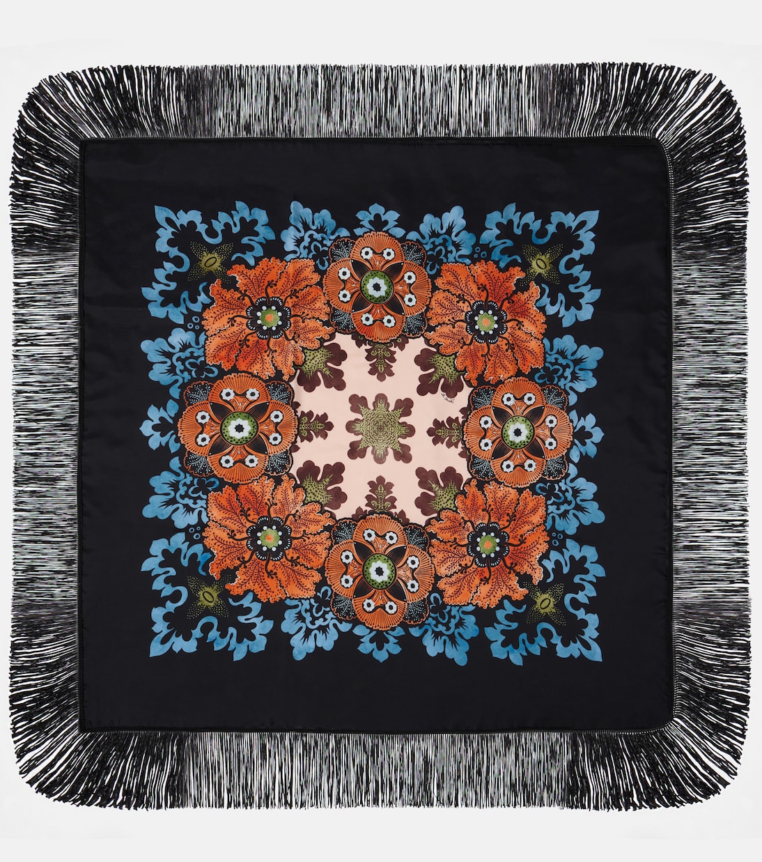 

Шарф из шелкового твила с бахромой и принтом La DoubleJ, Bounty Placee