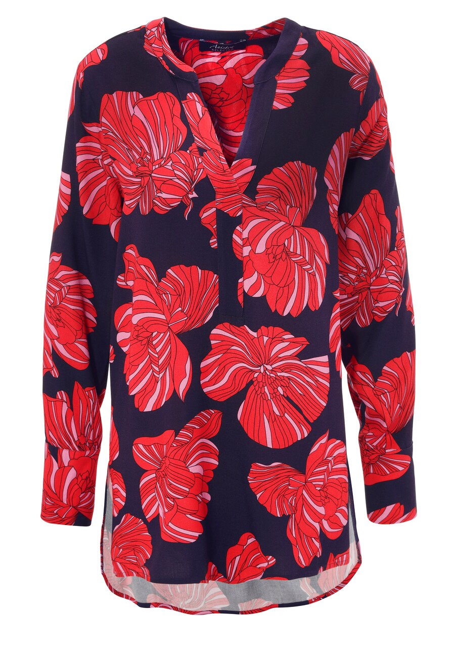 

Блузка Aniston SELECTED Blouse, темно-синий