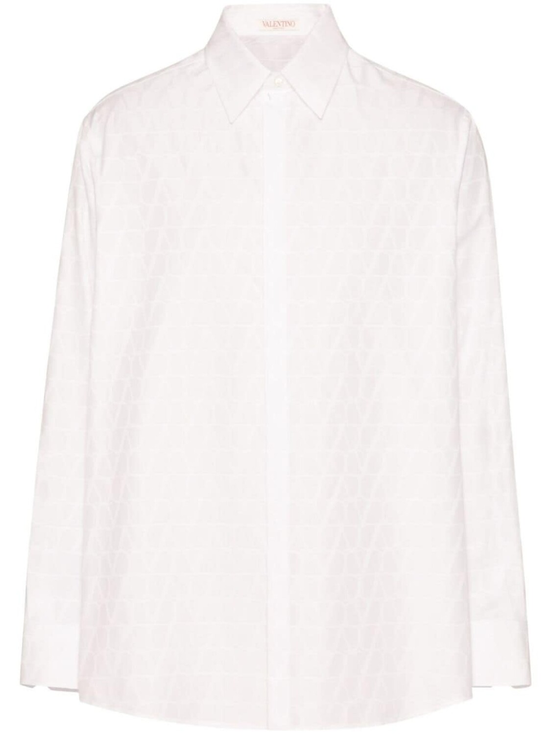 

Valentino Garavani поплиновая рубашка Toile Iconographe, белый
