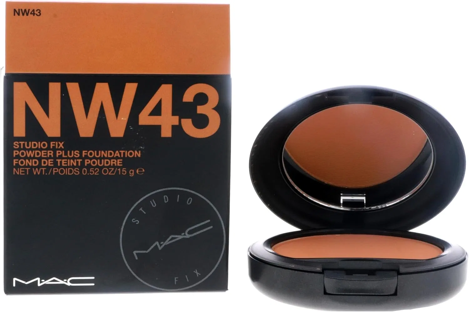 Пудра Mac Studio Fix Powder Plus Foundation, NW43, 15 г, оранжевый