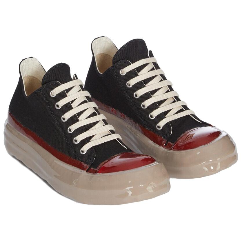 Конкордианс лоу топ кэневос мужские черные Rick Owens DRKSHDW, Original Shoe Box Included — фото 4