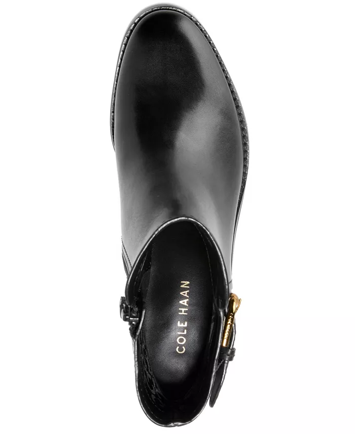 Женские ботильоны Hanover на квадратном каблуке Cole Haan, черный — фото 4