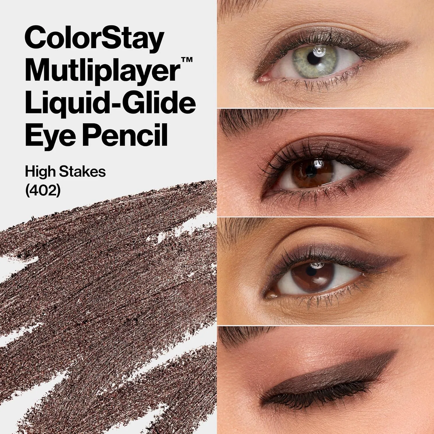 Карандаш для глаз Revlon ColorStay Multiplayer Liquid Glide Eye Pencil, оттенок High Stakes, 0.9 г — фото 3