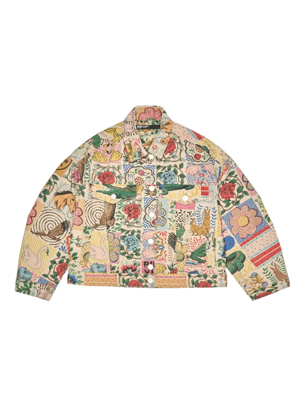 

Джинсовая куртка с принтом Bimba Y Lola, бежевый