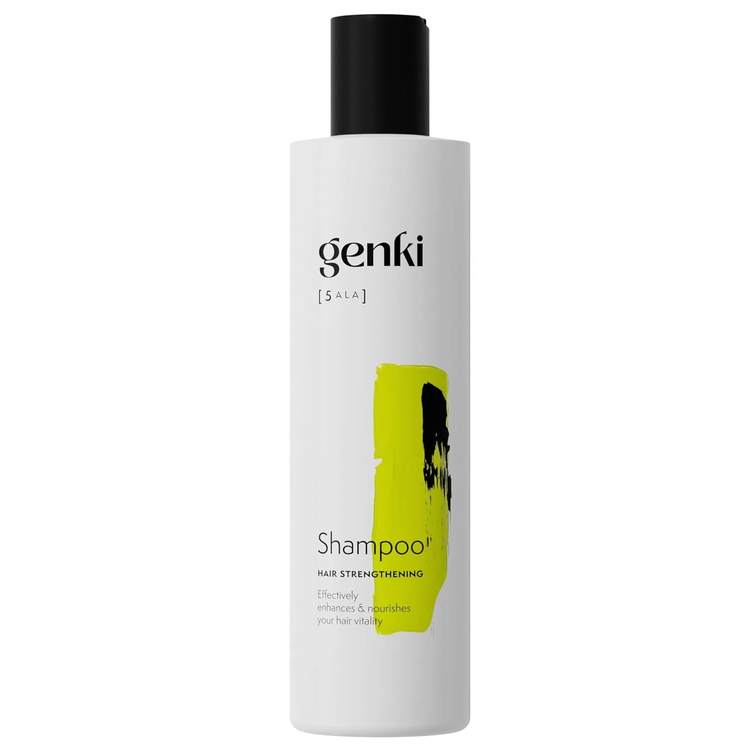 Укрепляющий шампунь для волос 5-ALA с зеленым чаем и пантенолом Genki Haircare