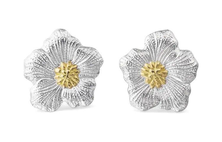 

BUCCELLATI Позолоченные серьги для женщин из серебра 925 пробы