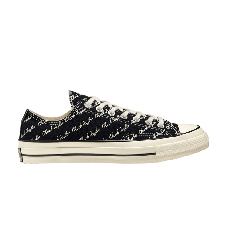 

Кроссовки Converse Chuck 70 Low 'Scripted Signature Print - Black Egret', черный