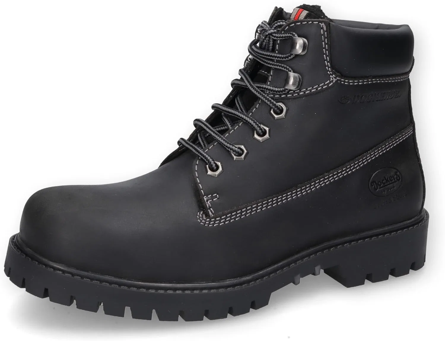 Мужские армейские ботинки Dockers by Gerli, ботильоны, теплые на подкладке, 2-Black 100