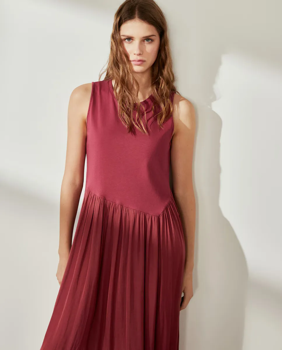 

Женское платье без рукавов Southern Cotton, бордовый
