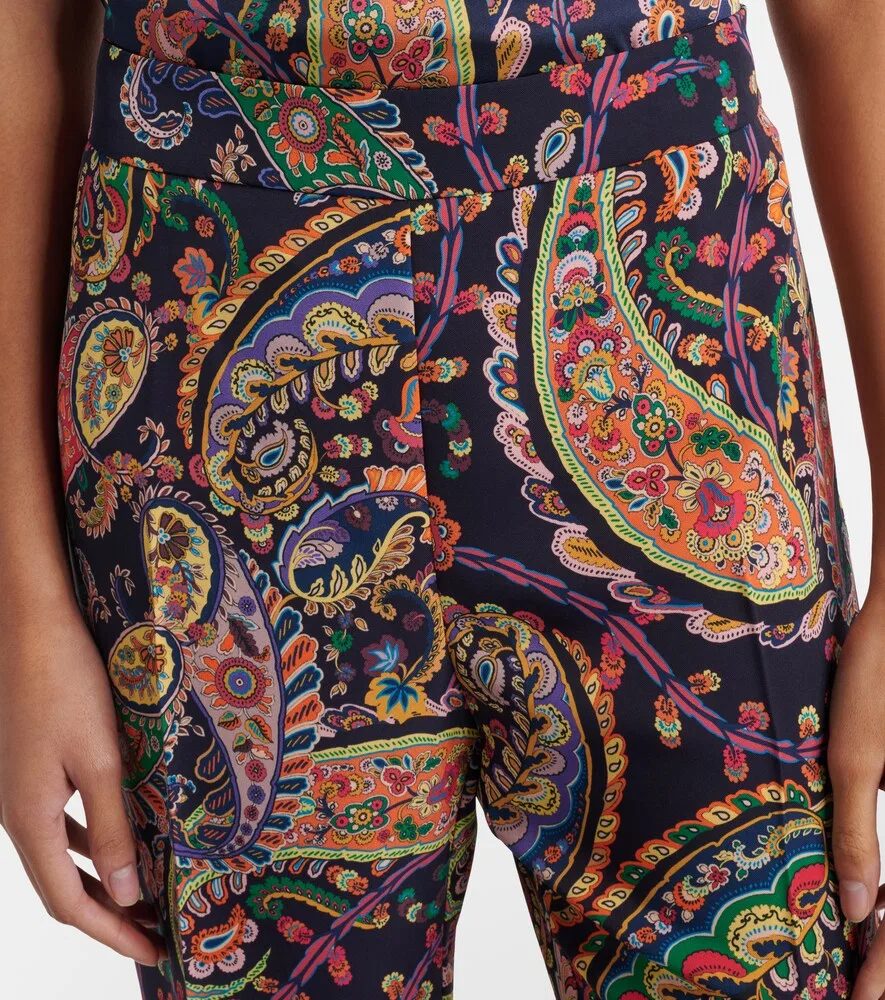 Прямые брюки с узором «пейсли» Etro, мультиколор — фото 4