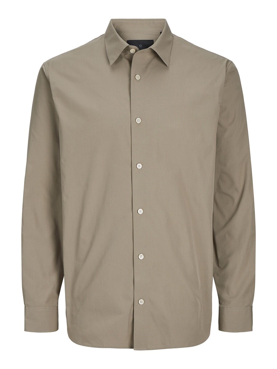 

Повседневная рубашка JACK & JONES Comfort fit Button Up Shirt, серо-коричневый