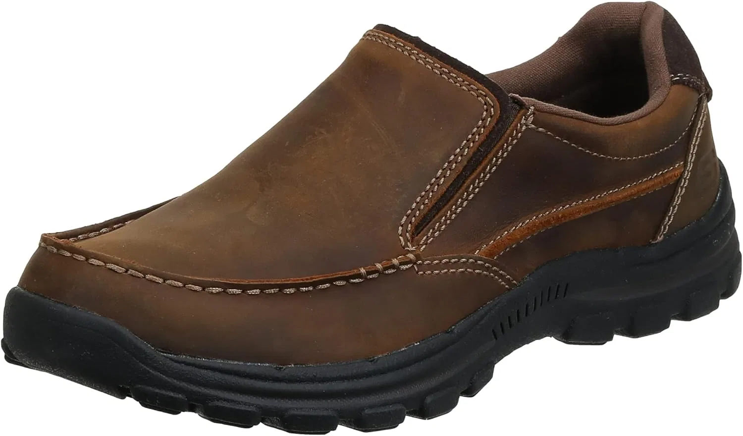 Мокасины Skechers Braver-Rayland, темно-коричневая кожа