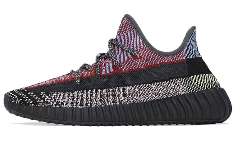 Кроссовки Adidas Originals Yeezy Boost 350 V2 Reflective, фиолетовый/черный