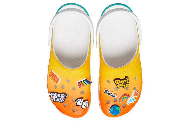 Сандалии Crocs Free & Easy x Classic Clog 'Sunset', разноцветный — фото 4