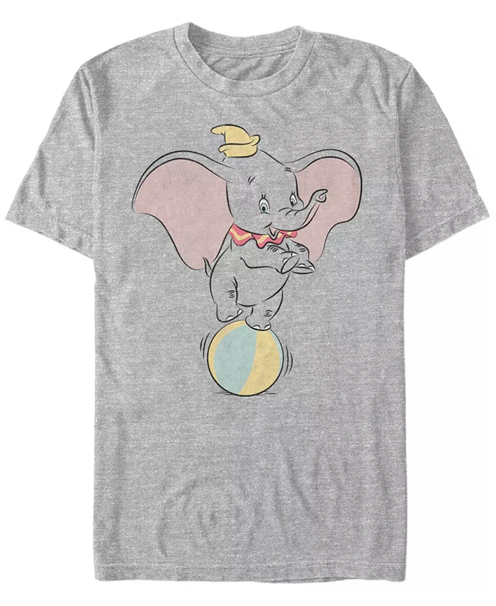 

Мужская футболка с коротким рукавом Dumbo Ball Pose Fifth Sun, серый