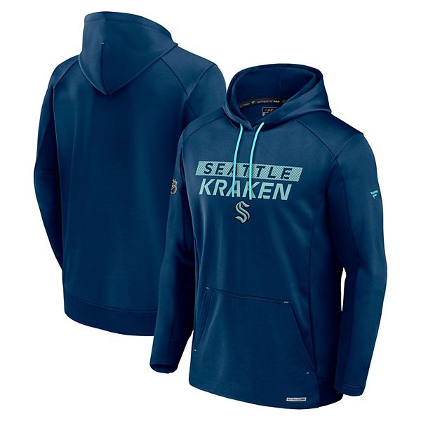 

Толстовка с капюшоном Seattle Kraken Authentic Pro Rink Fleece мужская, navy Fanatics