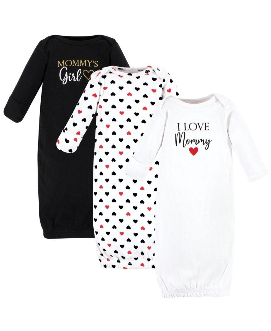 

Сверхмягкие хлопковые халаты Hudson Baby, Girl mommy red black