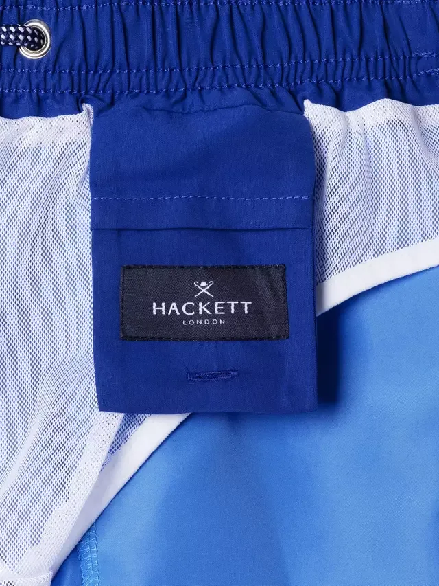 Детские плавательные шорты на завязках, ярко-синие Hackett London, Bright Blue — фото 3
