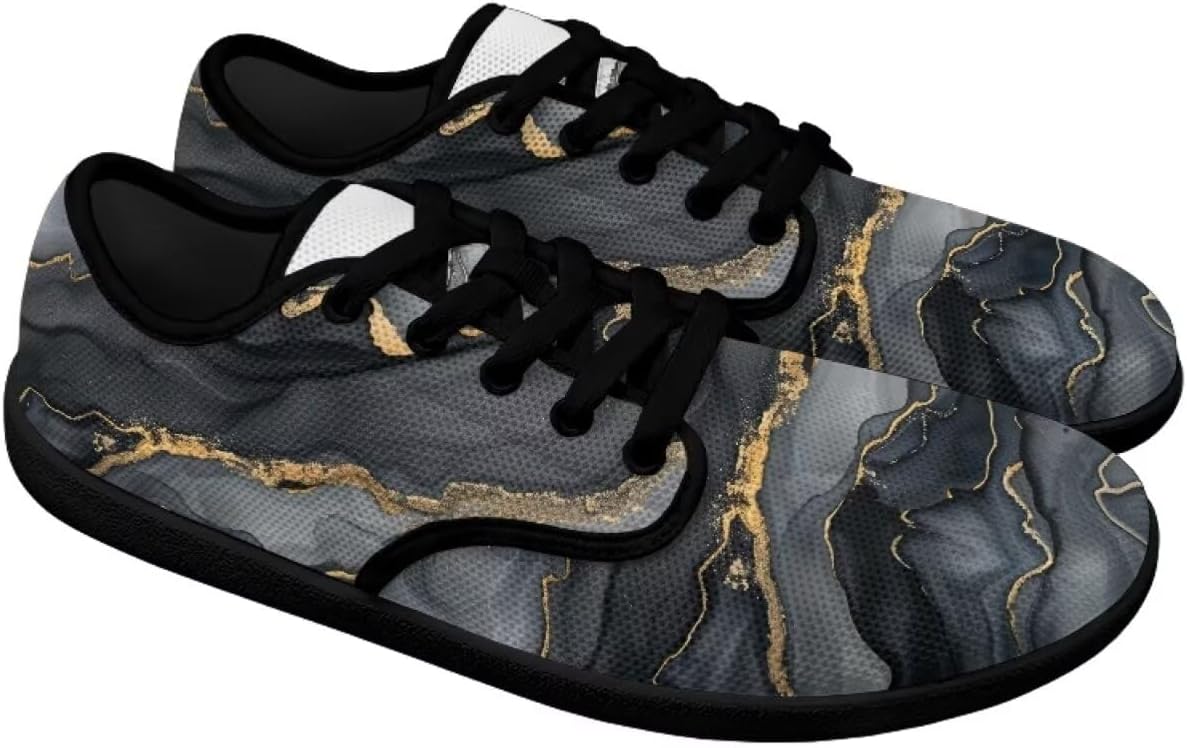 

Мужские кроссовки для ходьбы с широкой пяткой и пальцами, нулевая разница в подошве, минималистичные повседневные, дышащие сетчатые, без шнурков Pointodoor, Marble