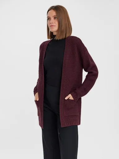 

Кардиган Vero Moda "VMNO NAME LS", цвет Winetasting