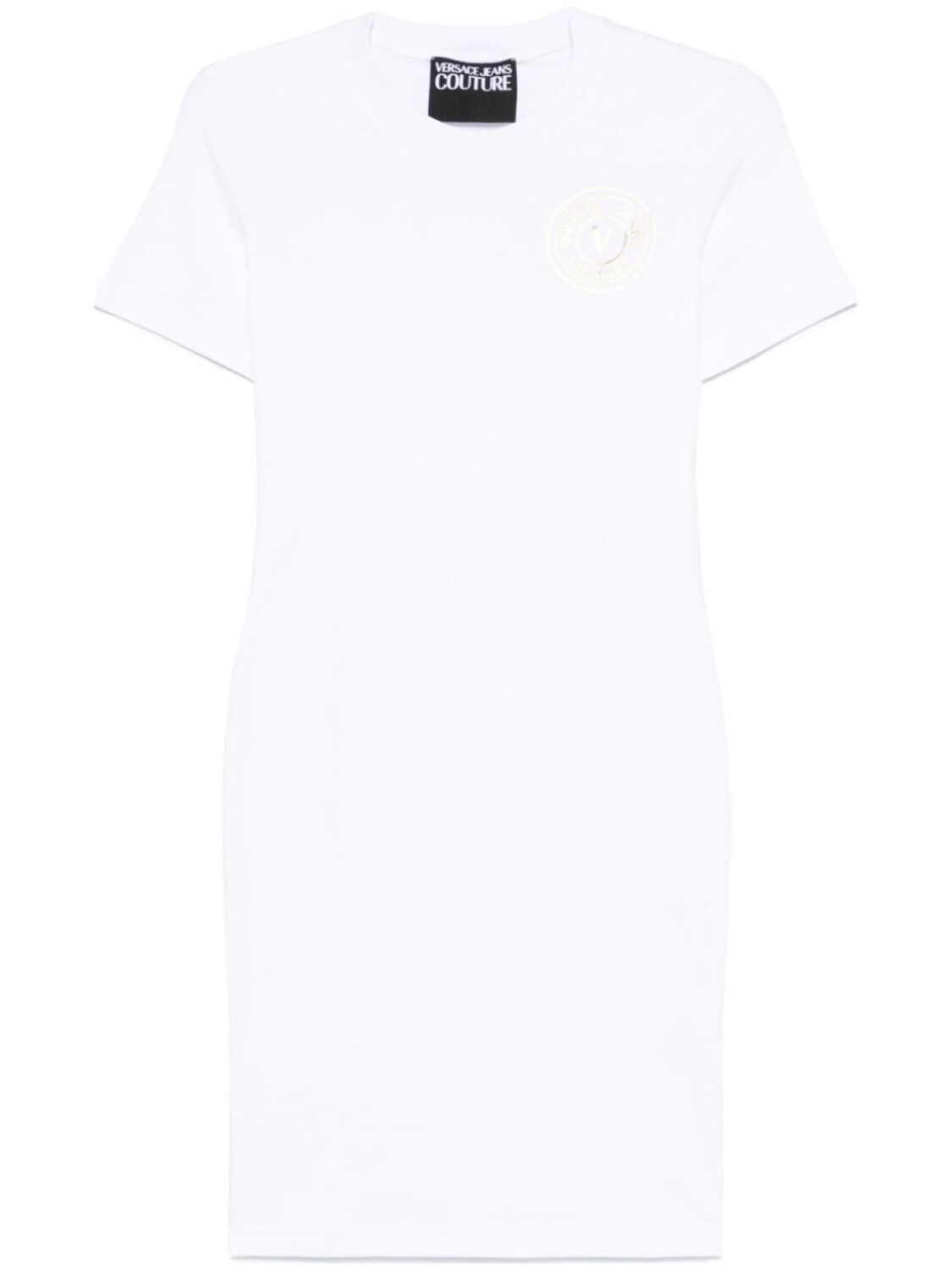 

Versace Jeans Couture платье мини с логотипом, белый