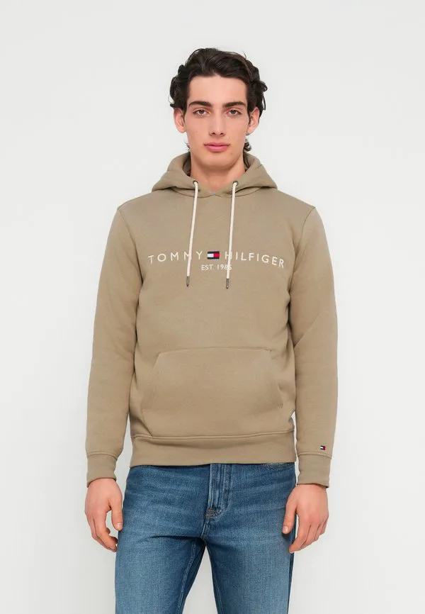 Толстовка с капюшоном из флиса с вышивкой логотипа Tommy Hilfiger, Keystone