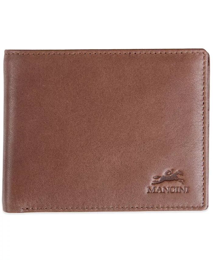 

Мужской кошелек Bellagio Collection Center Wing Bifold с карманом для монет Mancini, коричневый