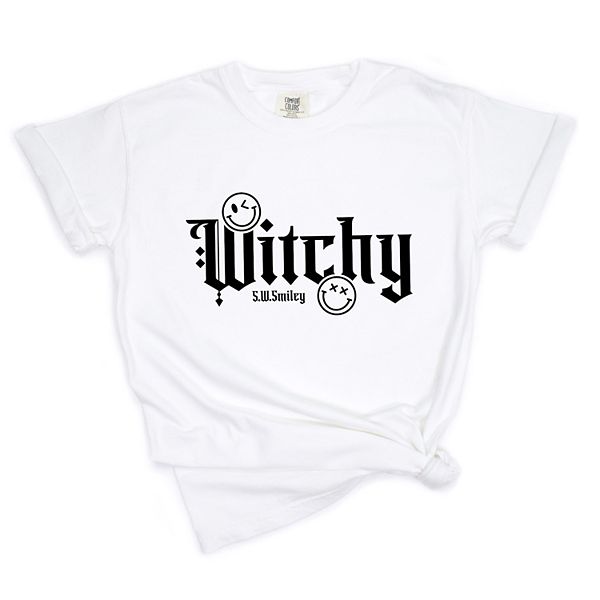 

SWSmiley witchy bold - женская футболка с принтом garment dyed Simply Sage Market, White, Белый, SWSmiley witchy bold - женская футболка с принтом garment dyed Simply Sage Market, White