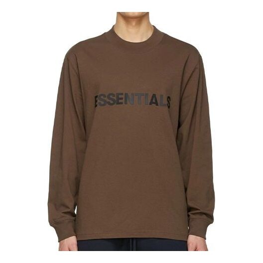 

Футболка fw20 long sleeve tee 'rain drum' Fear Of God Essentials, коричневый