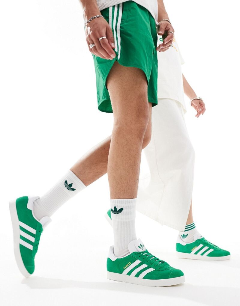 

Зеленые кроссовки adidas Gazelle, Зеленый, Зеленые кроссовки adidas Gazelle