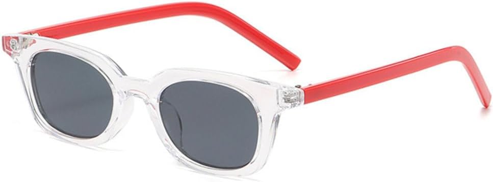 

Популярные модные солнцезащитные очки 2027 года, маленькие прямоугольные, для женщин, конфетных цветов, ретро-градиентные, для мужчин, зеленые и фиолетовые MTZJH, Transparent Red Grey