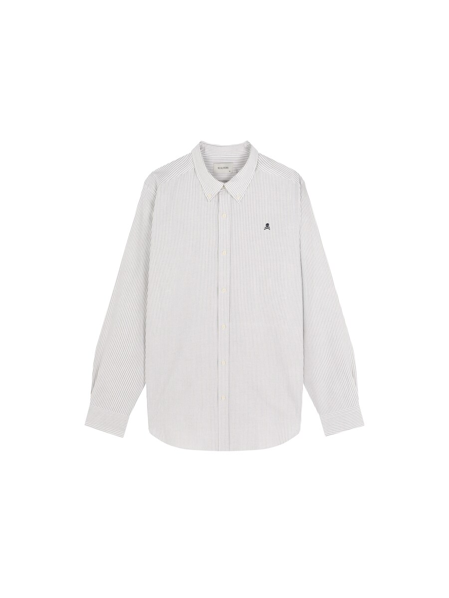 

Повседневная рубашка Scalpers Regular fit Button Up Shirt New Oxford, светло-синий