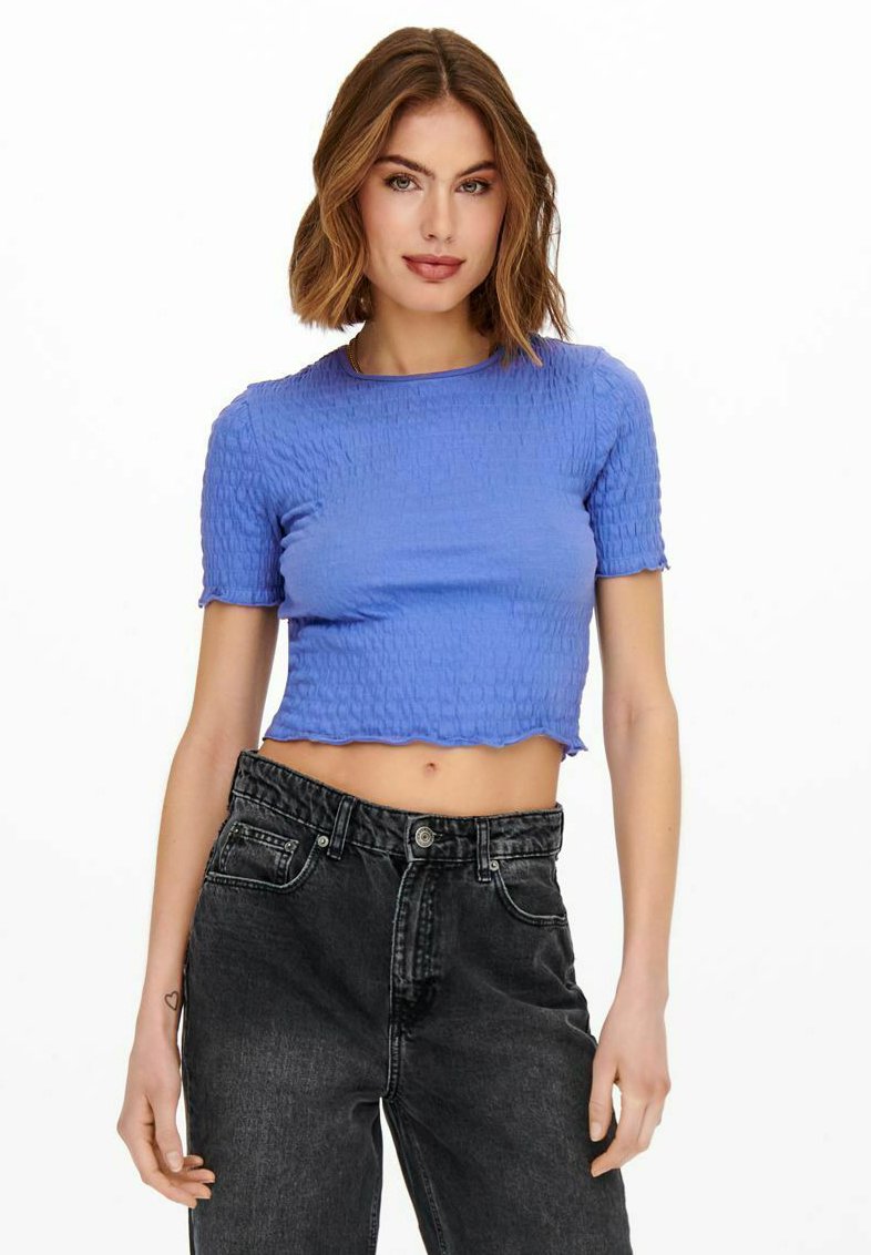 

Блуза ONLY MIT KURZEN ÄRMELN GESMOKTES, Blue Yonder/Blue