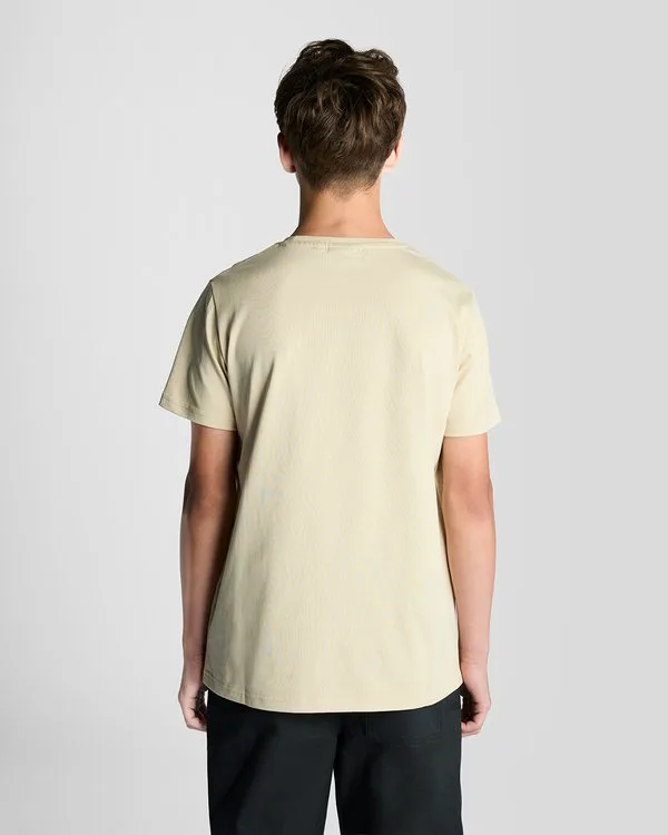 Базовая футболка унисекс Lyle & Scott, Beige — фото 3