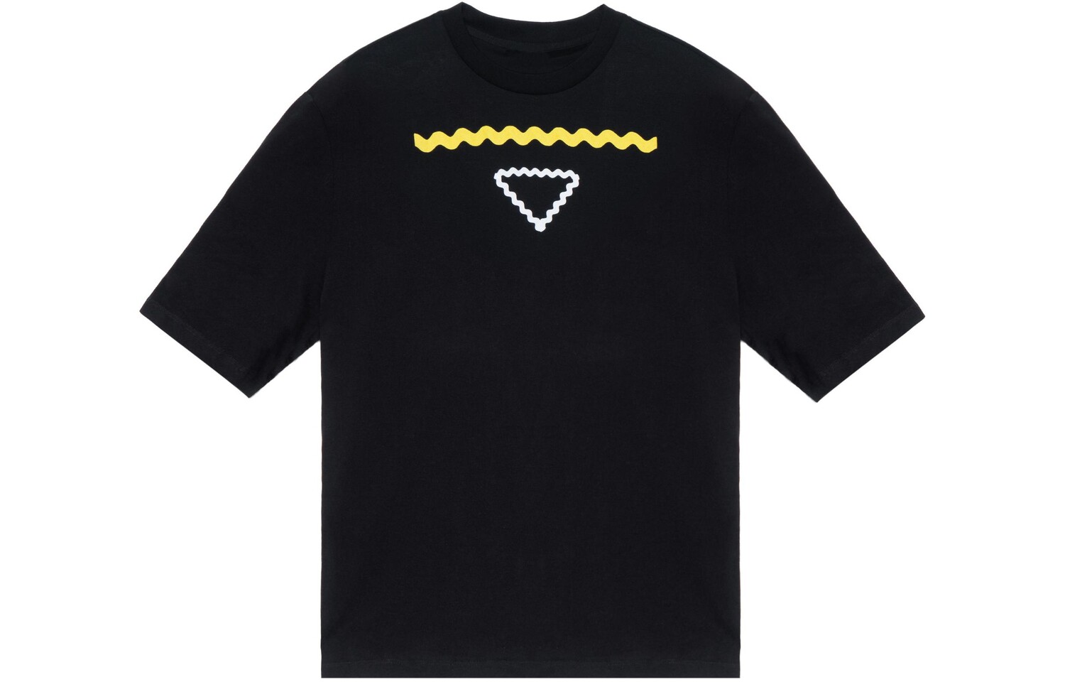

Футболка мужская Prada, черный / желтый / белый