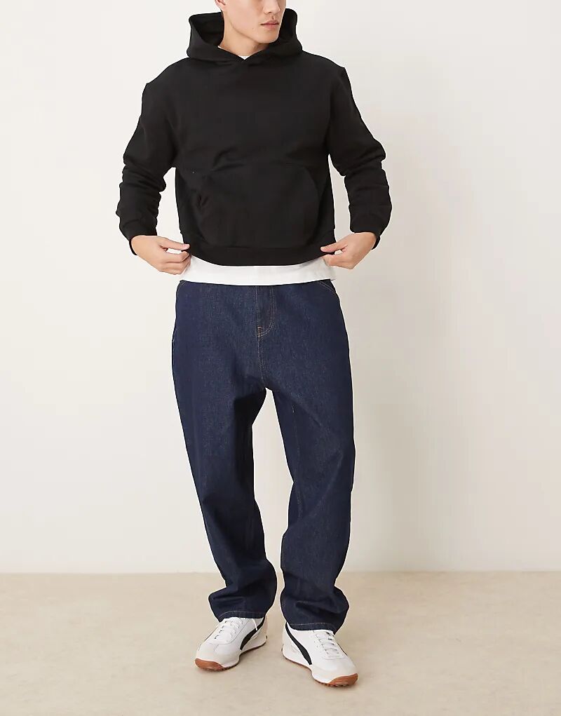 

Джинсы Skate Fit в полоскании ASOS DESIGN