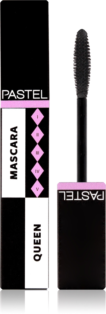 

Тушь для ресниц Queen Mascara, придающая объем и удлиняющая Pastel, atspalvis black 7,14 мл